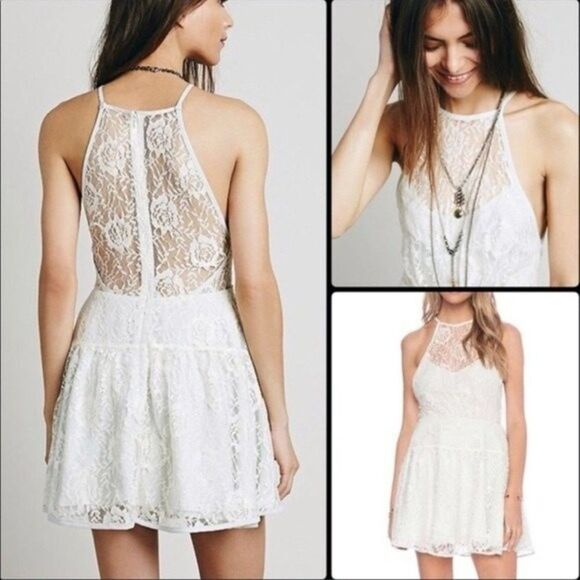 Free People Womens Wish Upon a Star Dress Size 6 - Picture 2 of 8